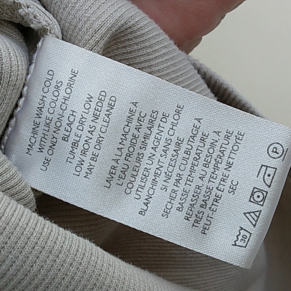 Free People Ribbed Henley Top Long Sleeve Oversized Layer Medium - Picture 5 of 8